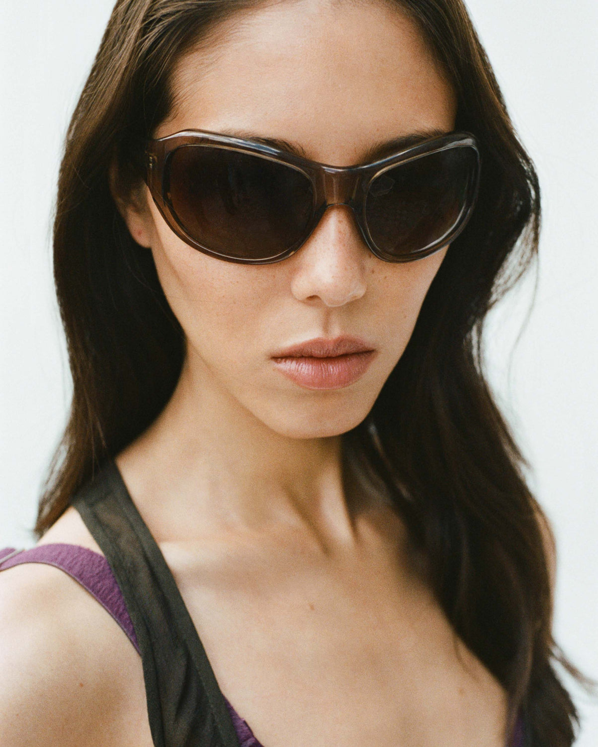 The Atlas - Crystal Brown with Brown Gradient Lens