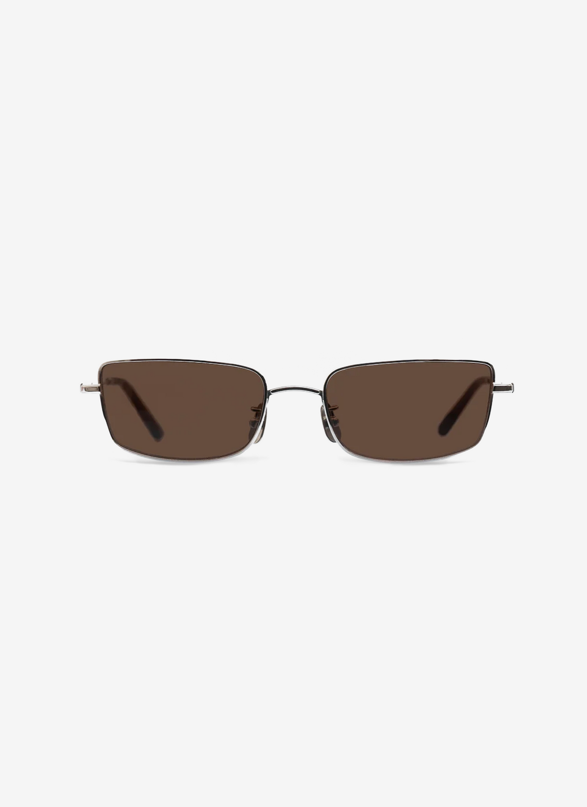 The Jean - Silver with Brown Lens