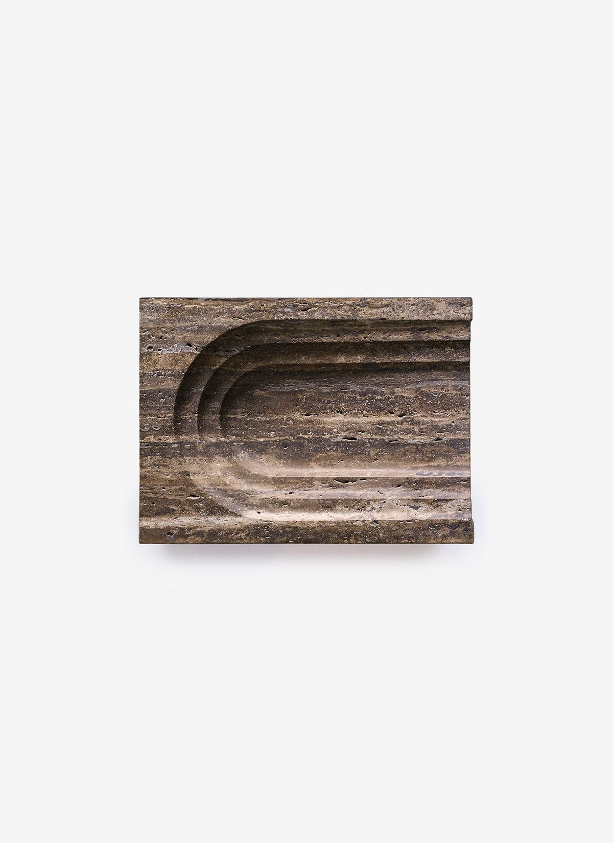 Block Thoronet Dish in Dark Travertine