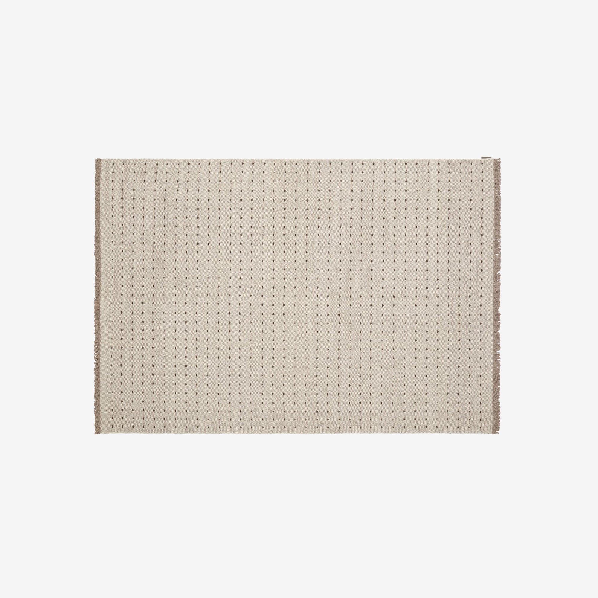 Yield Dot Naturally Coloured Fringes Rug