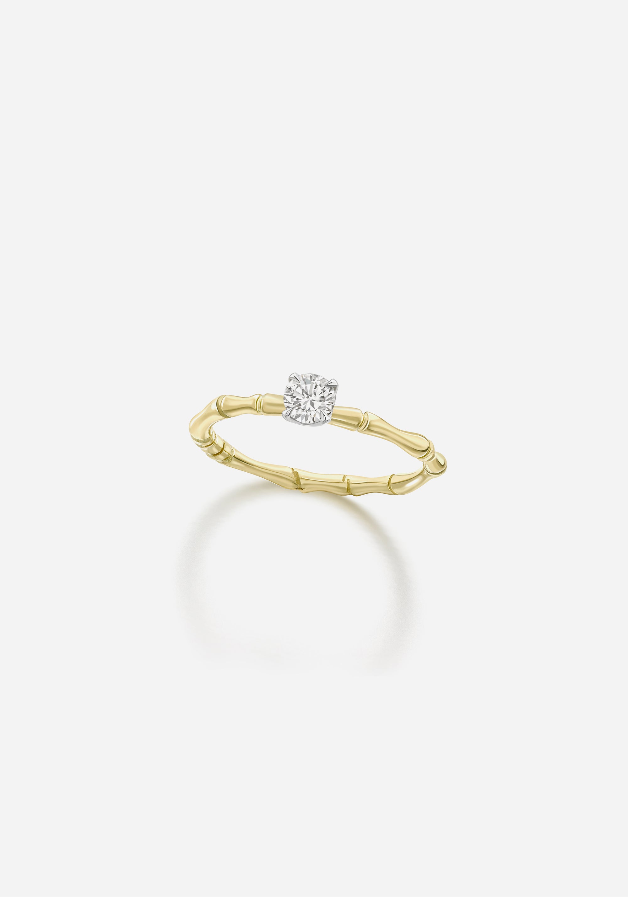 Bamboo Diamond Ring - 0.25ct