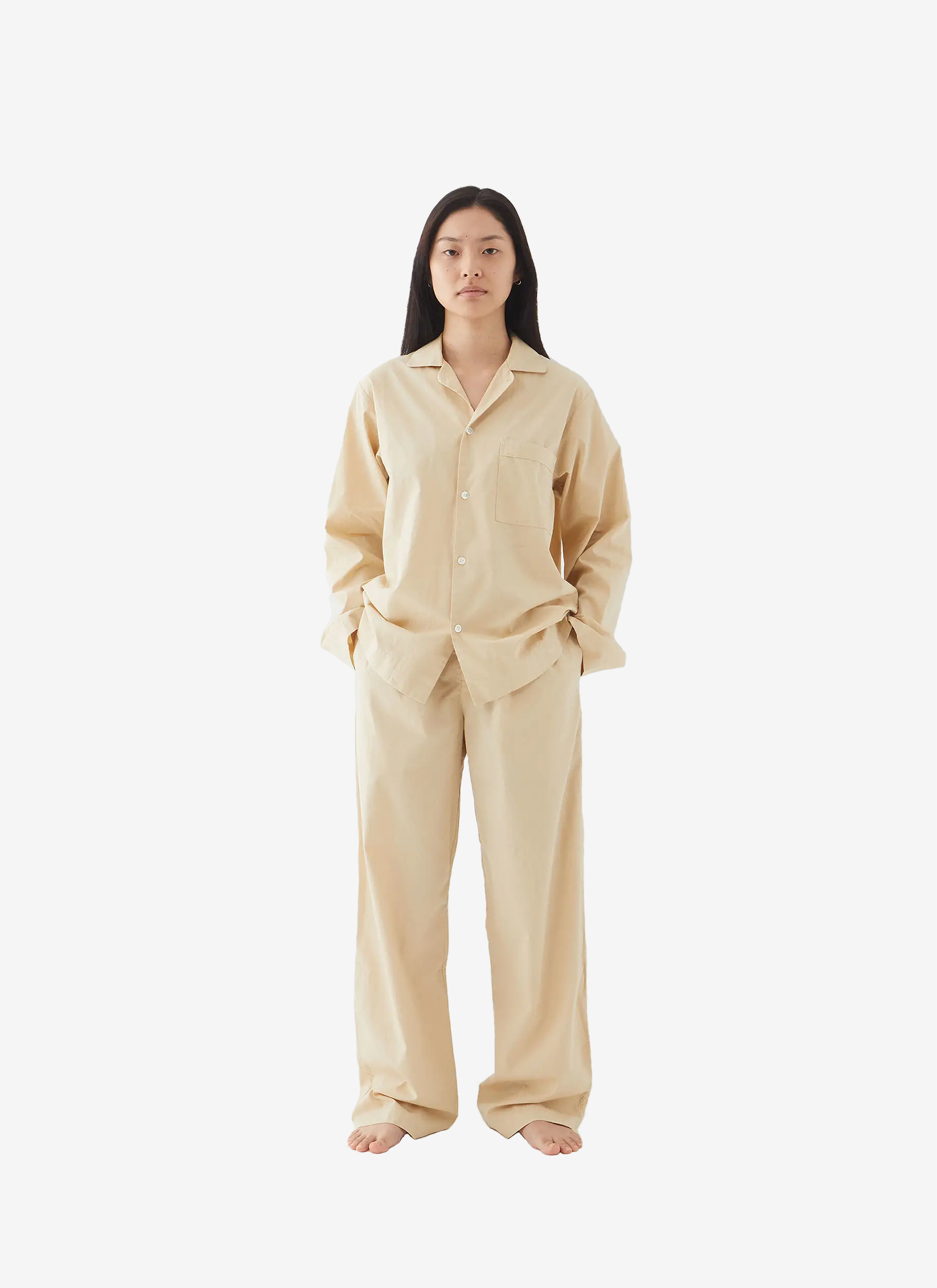 Poplin Sleep Shirt - Khaki