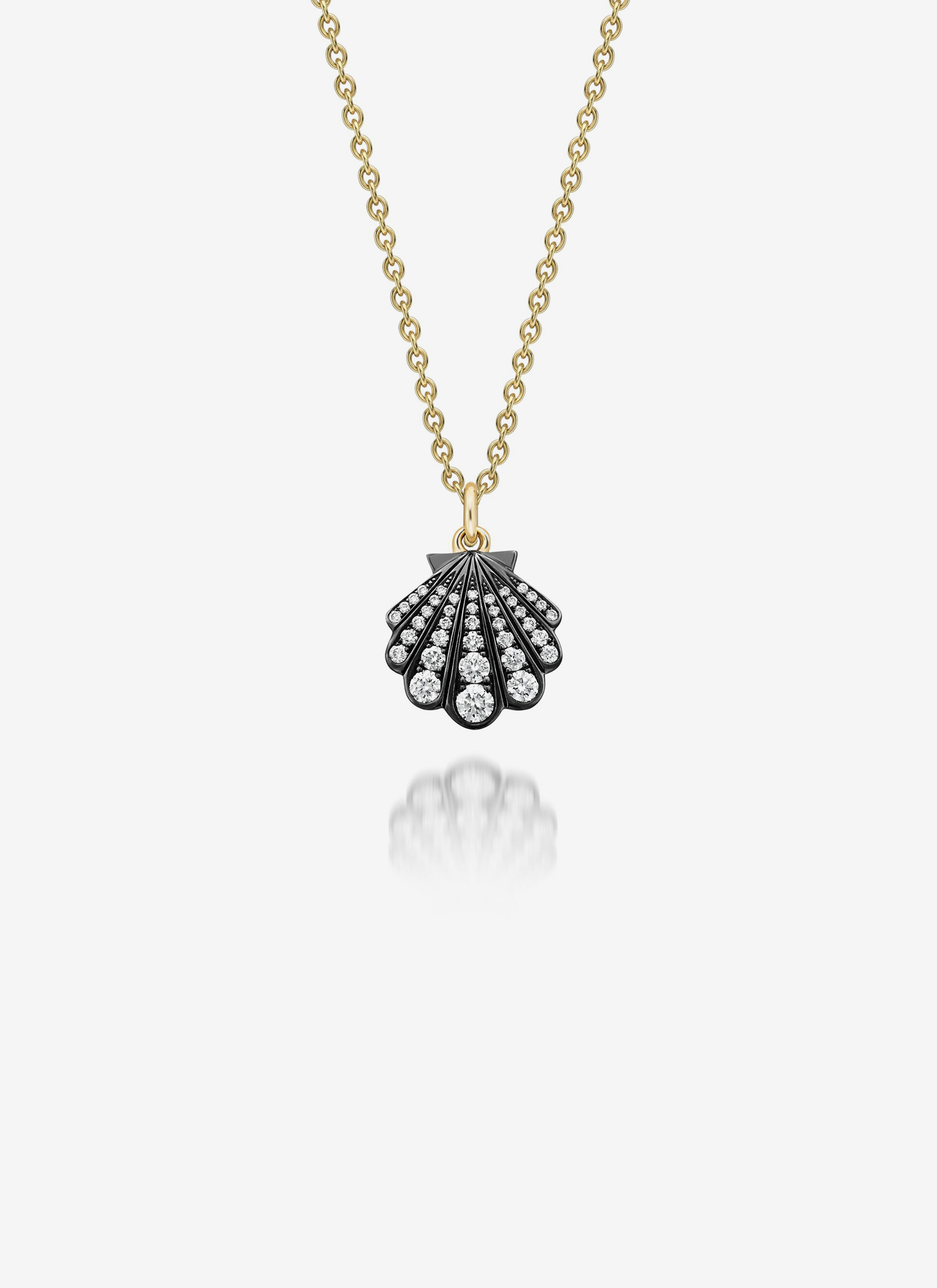Necklace Fine - Beaches Mini Shell Diamond Necklace