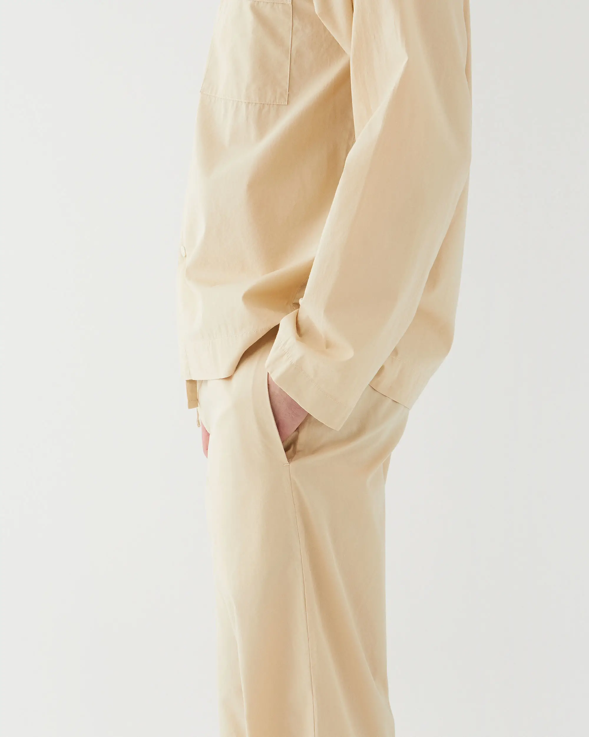 Poplin Sleep Shirt - Khaki