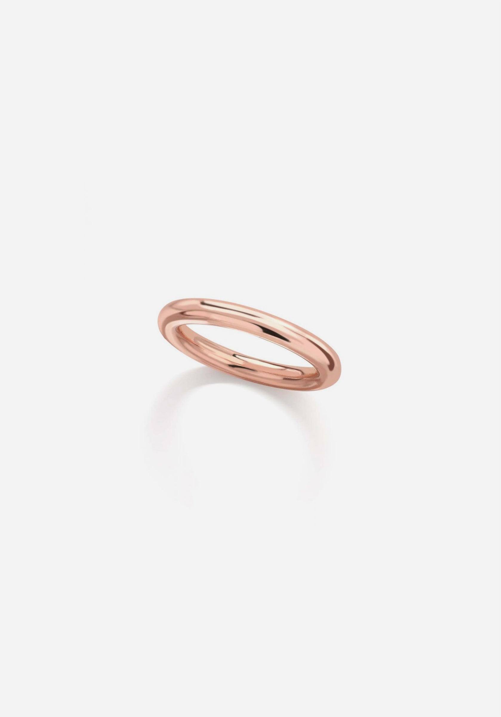 Round Wire 3mm Rose Gold Band