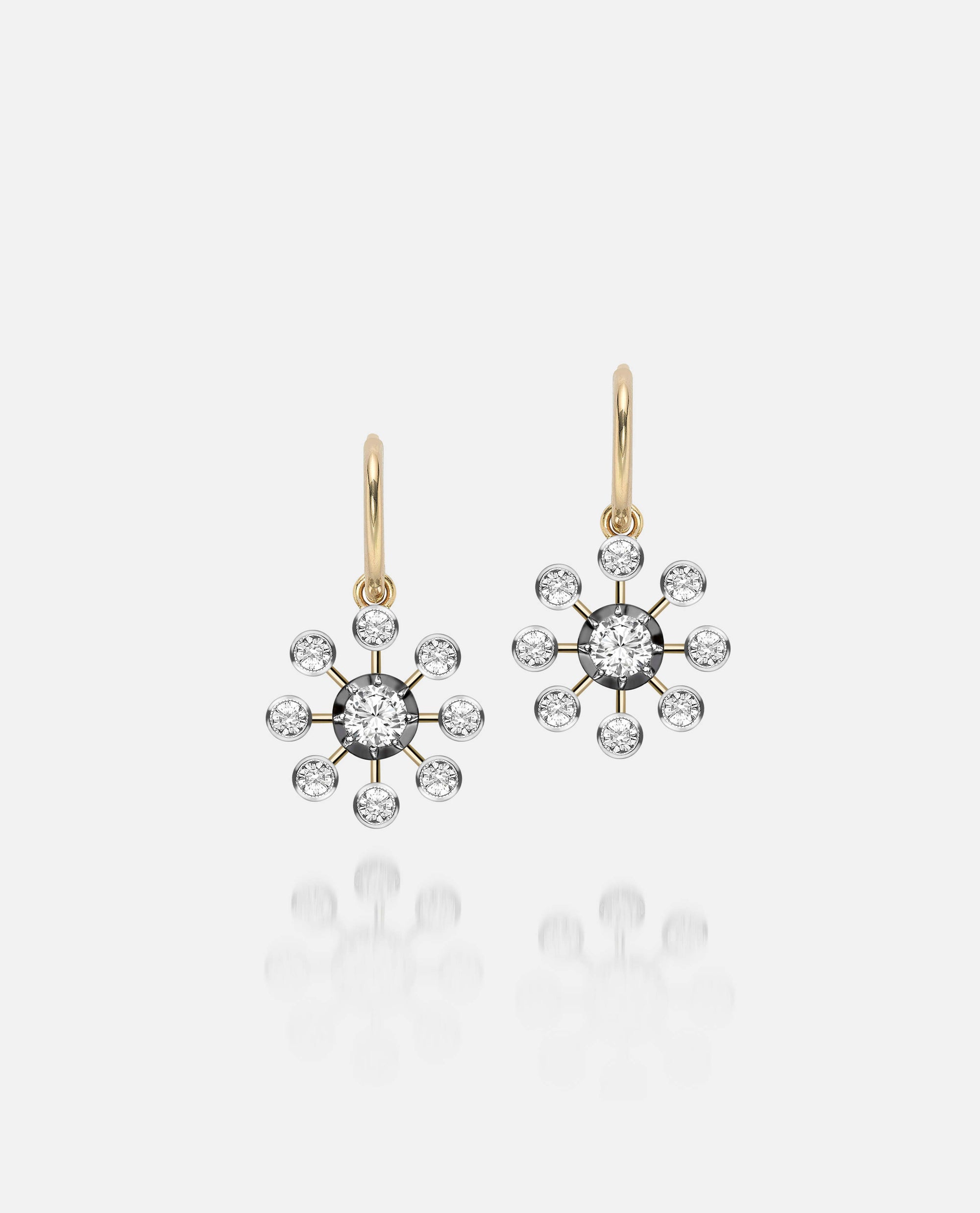 Gypset Bloom Earrings - Dandelion Diamond Earrings