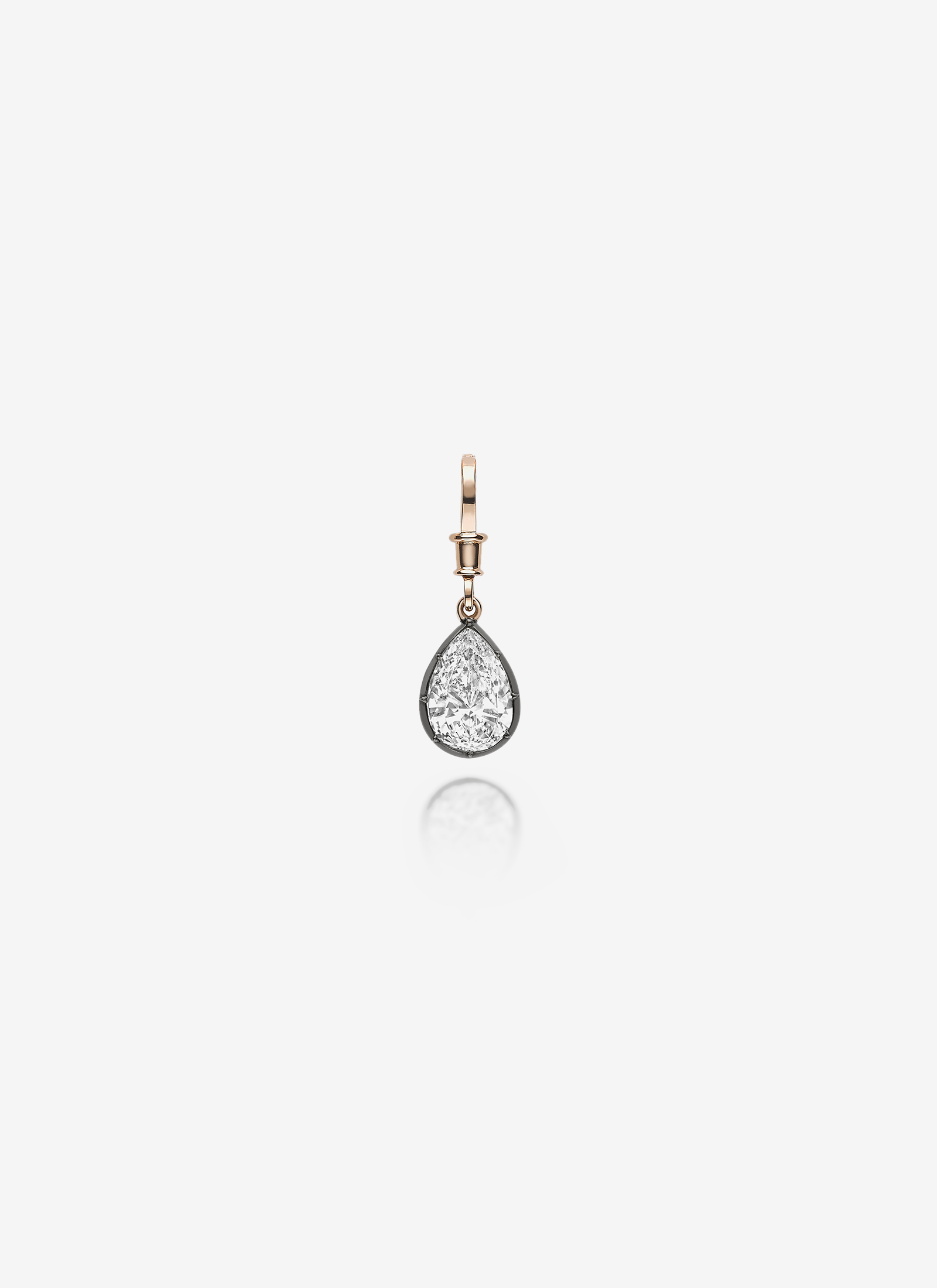 Ball n Chain Pendant - Diamond Pear Shaped