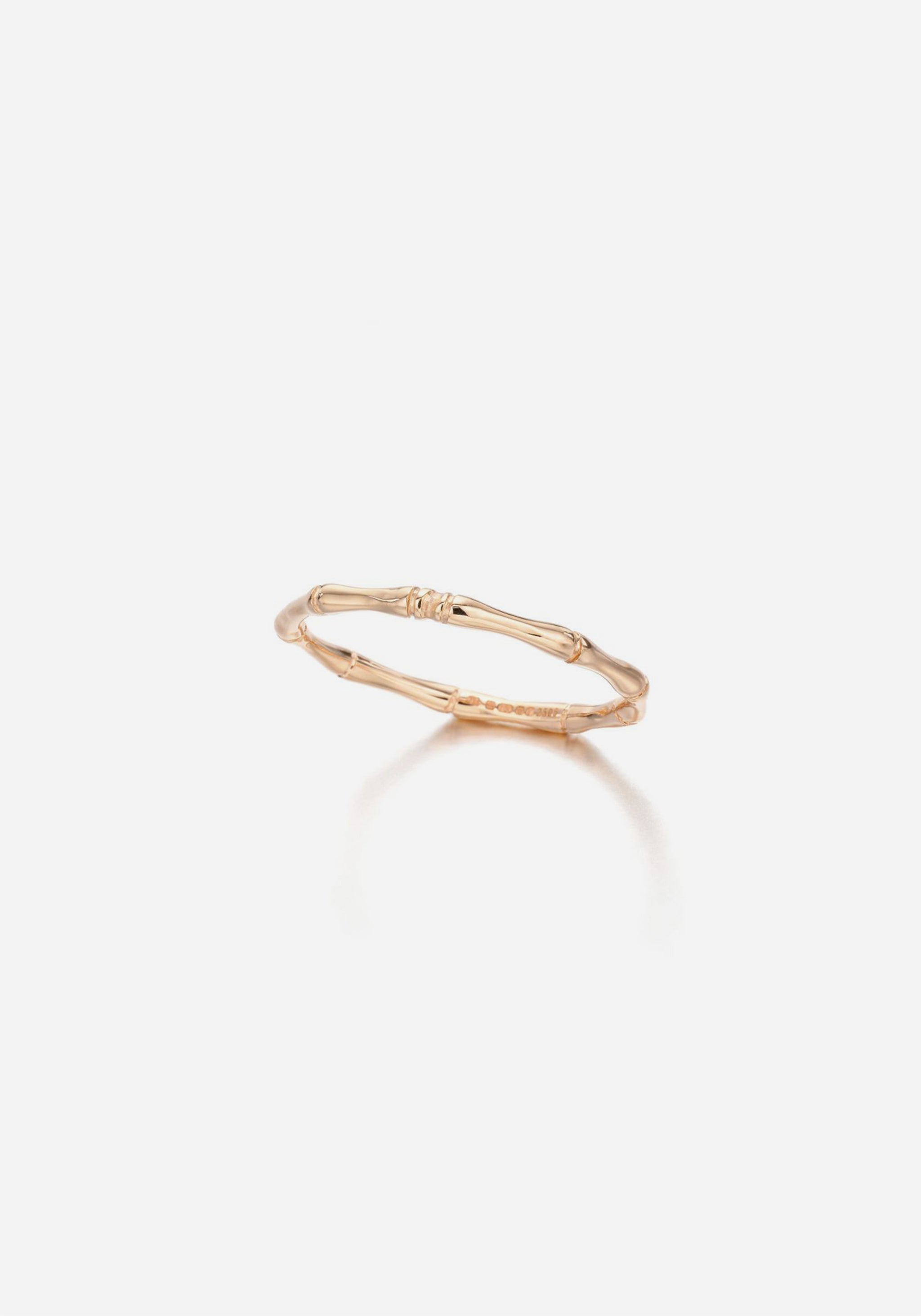 Bamboo Ring - Fine Band Rose Gold