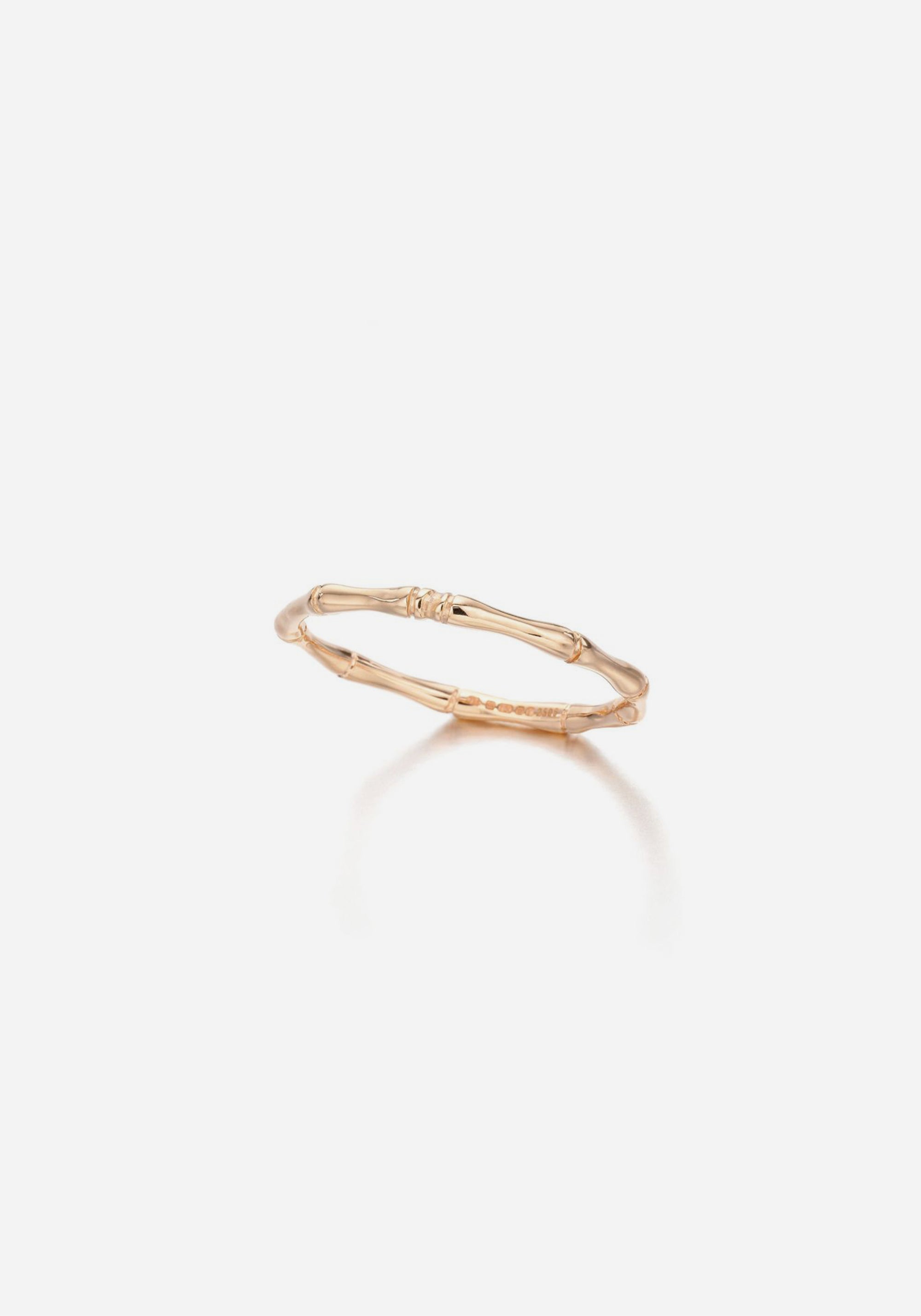 Bamboo Ring - Fine Band Rose Gold