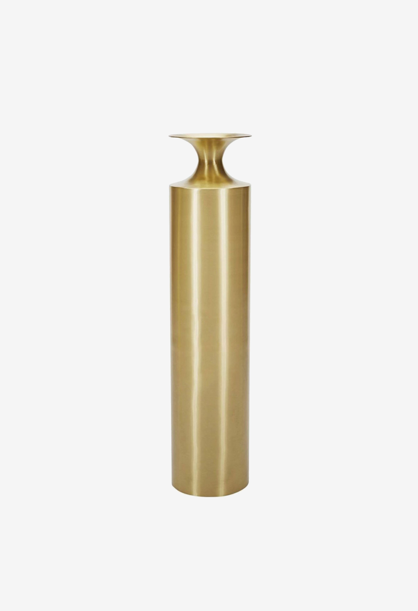 Tall Beat Vessel - Polished Brass