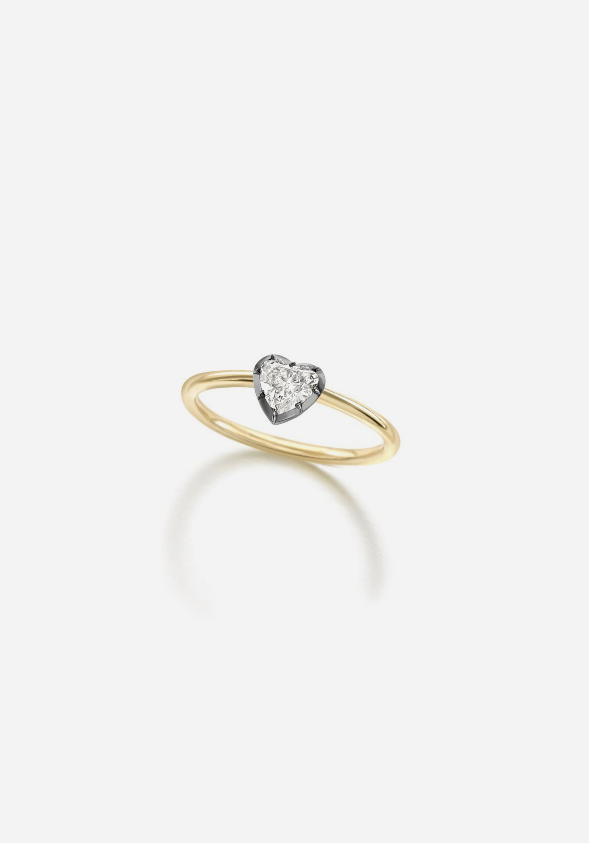 BB Ring - Diamond Heart 0.30ct BWG