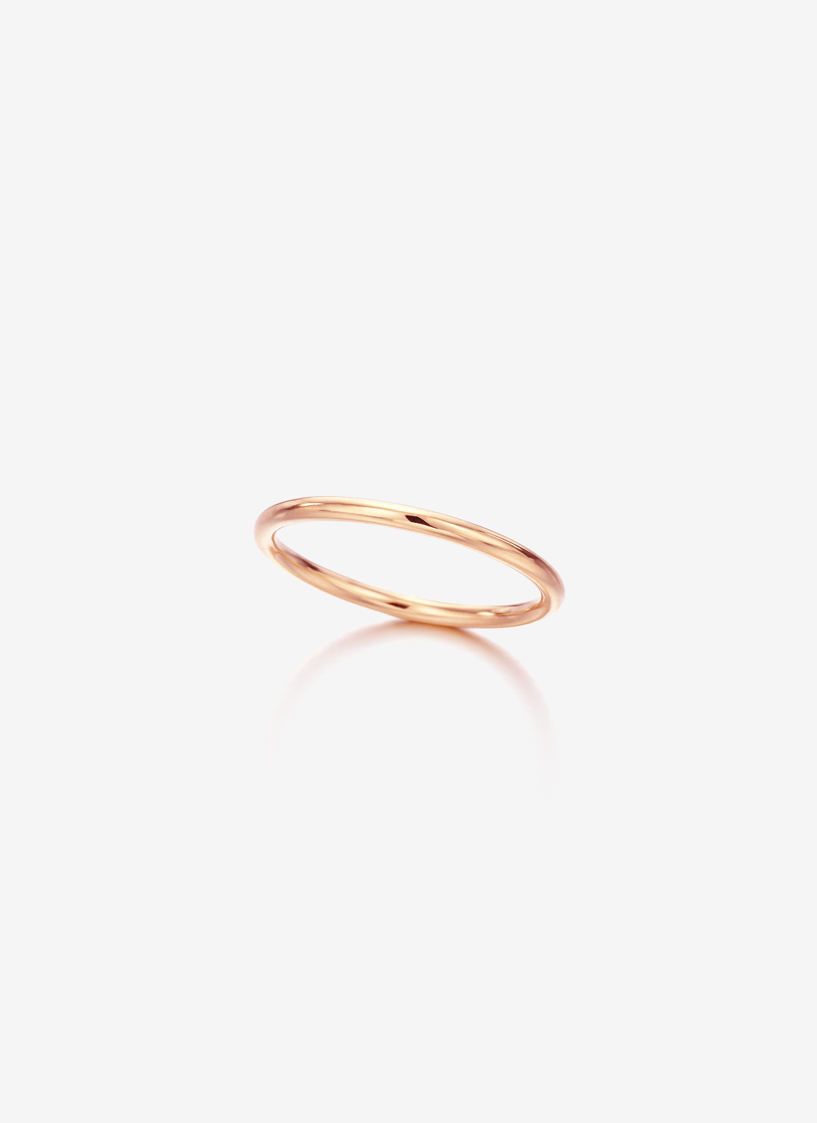 Round Wire Rose Gold Ring