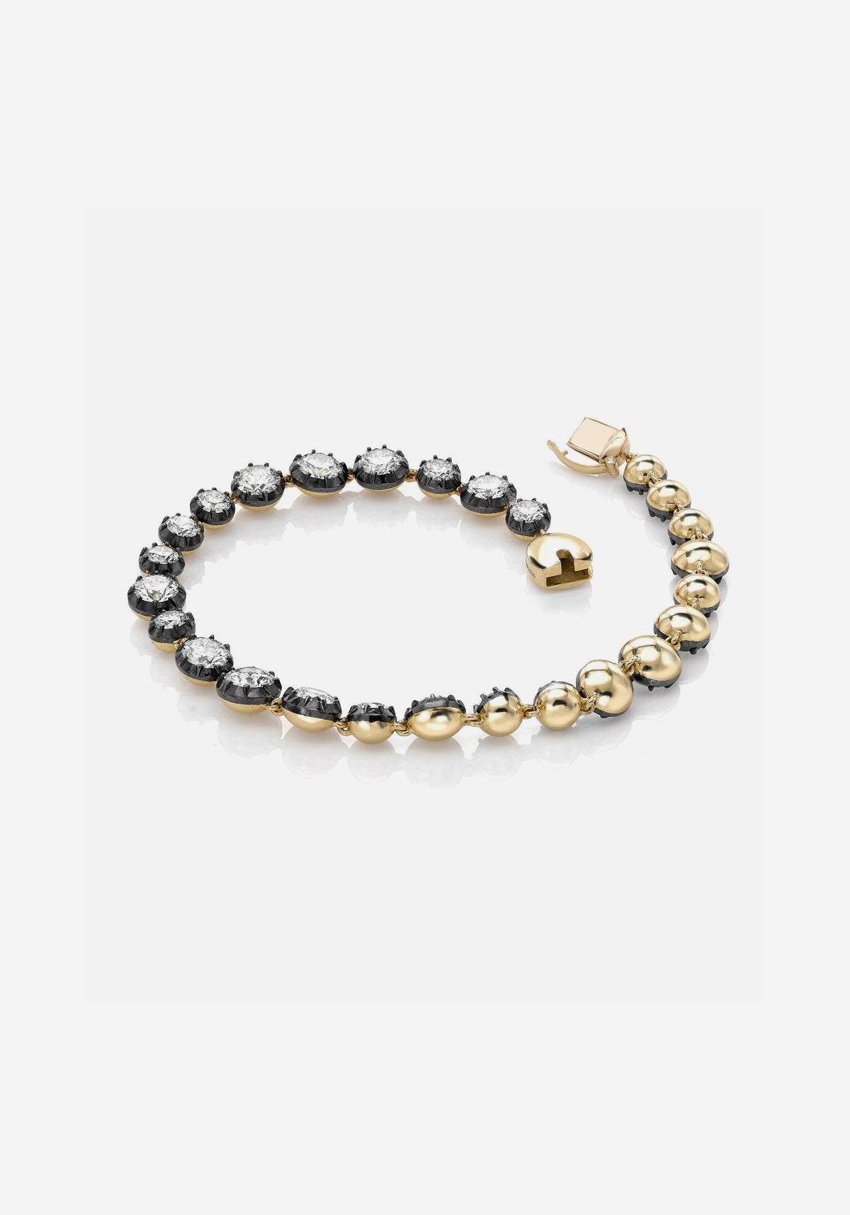 Button Back Diamond Bracelet - Signature Button Back Diamond | Simon James