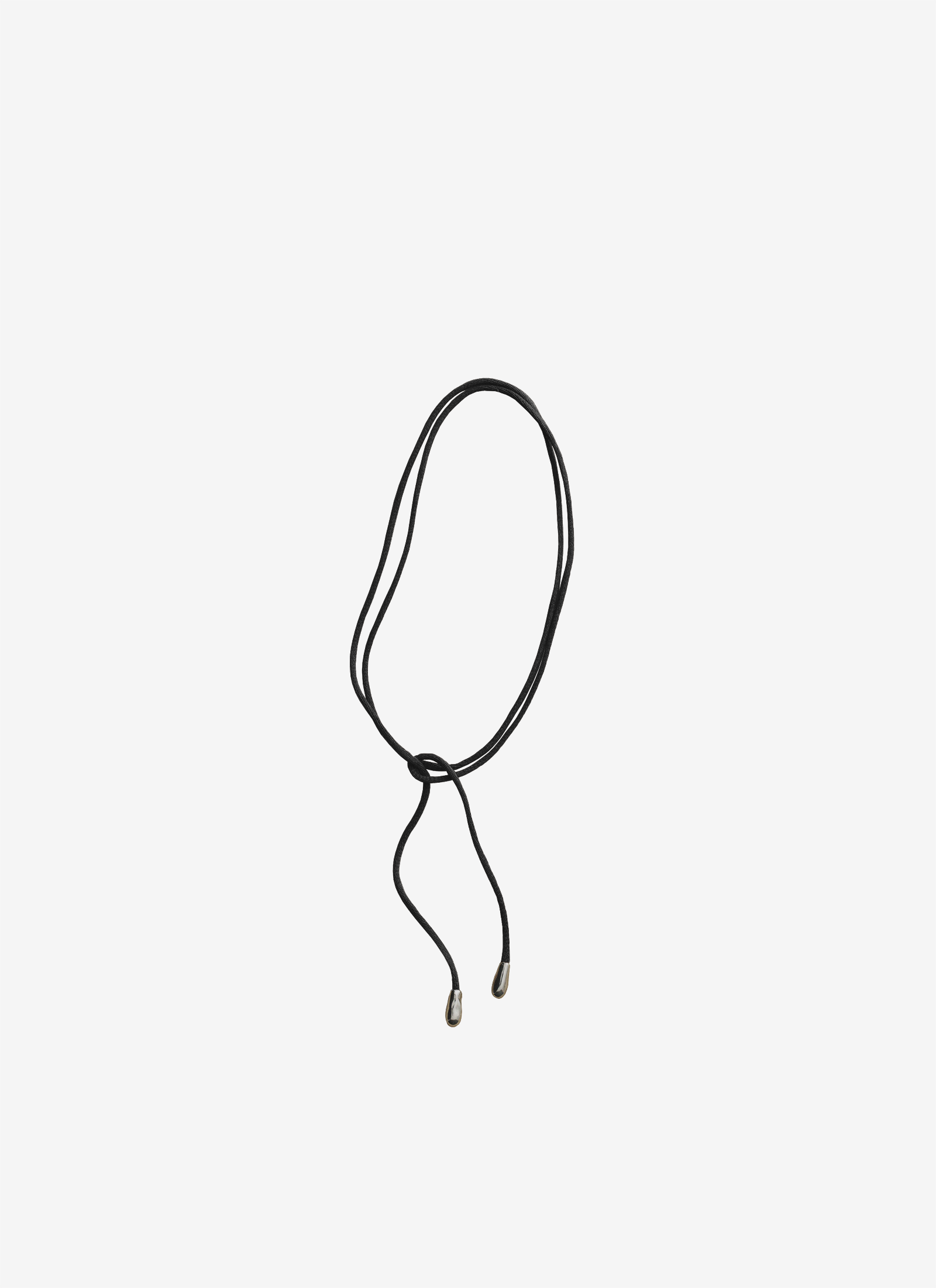 Elegant Shoelace Choker in Black Simon James