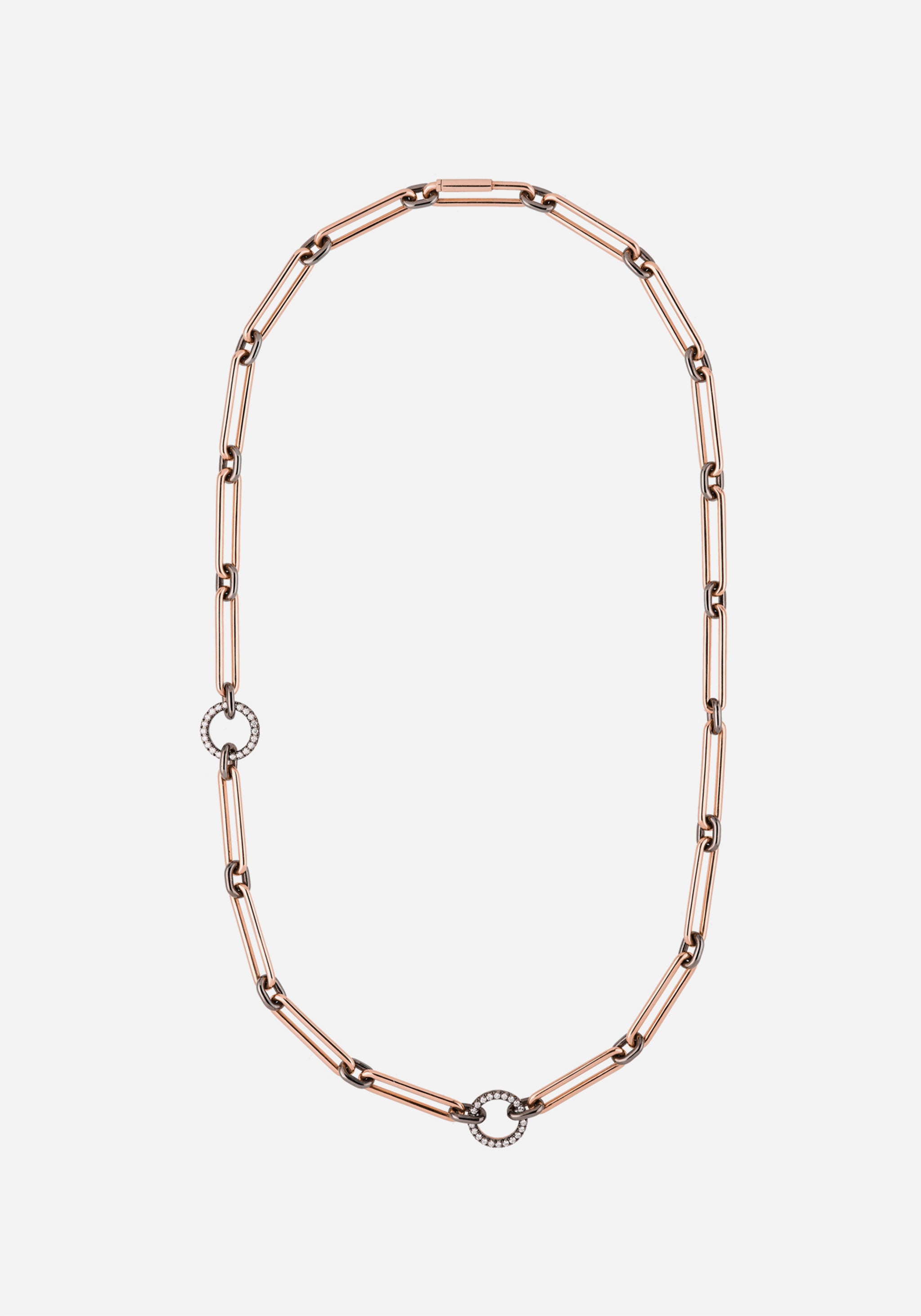 Gem Clip Diamond Long Necklace