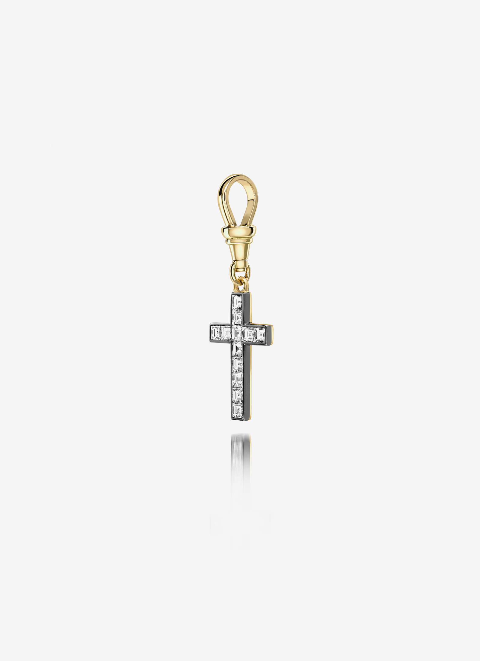 Lost Boys Carré-cut Diamond Cross Pendant