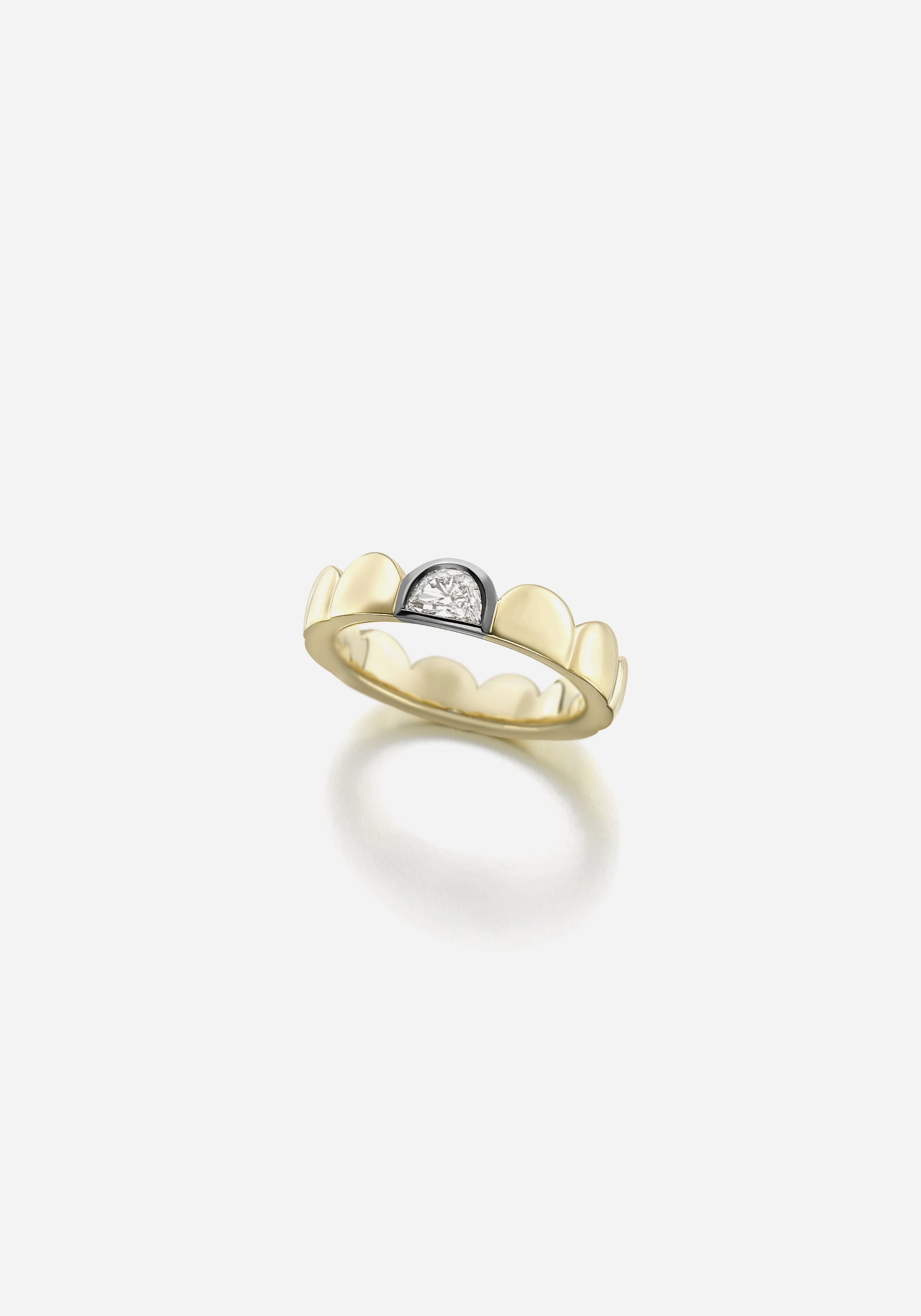 Eternity Band - Moonshine with Single Diamond