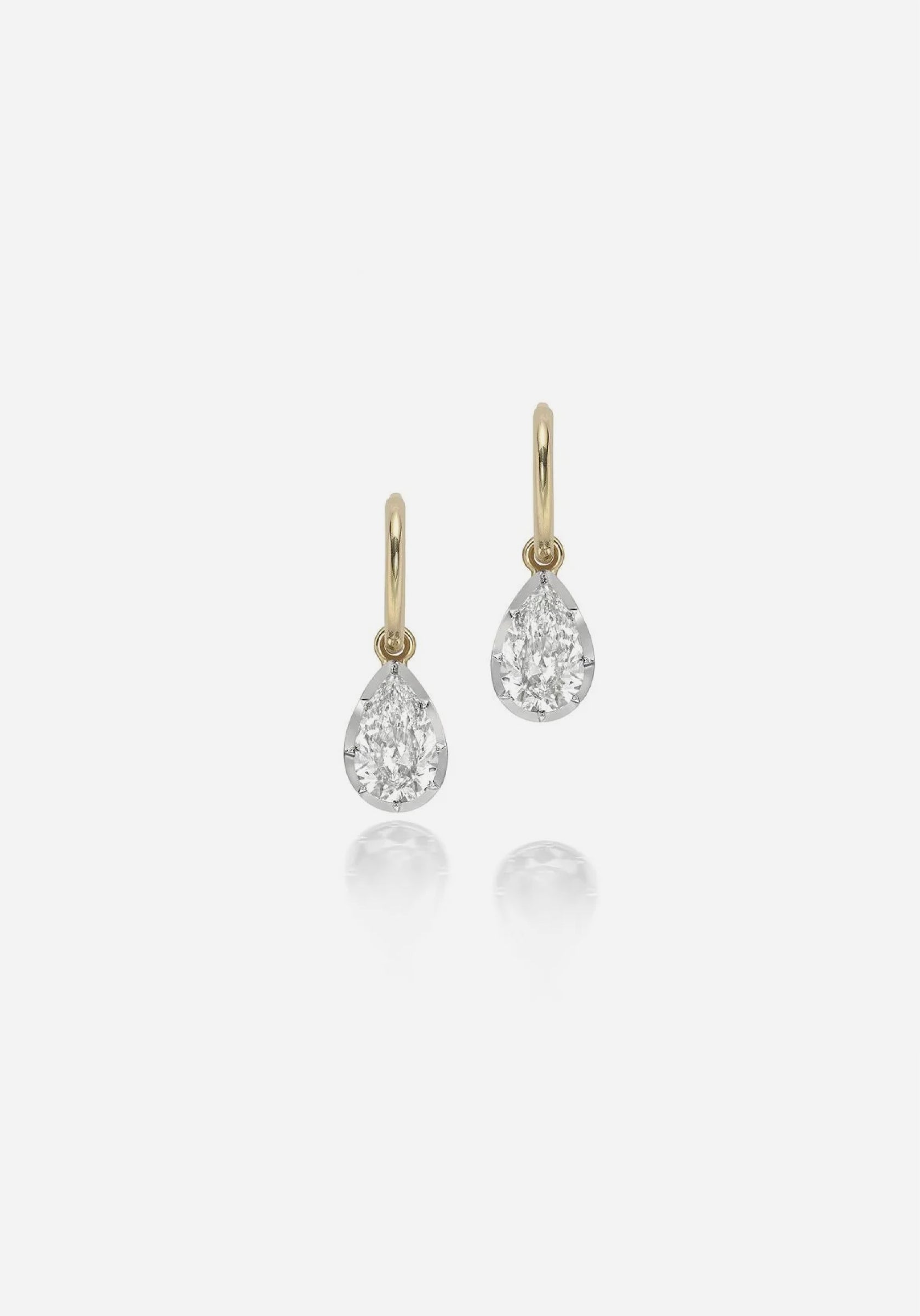 Signature Diamond Gypsets - Pear Shaped White Gold