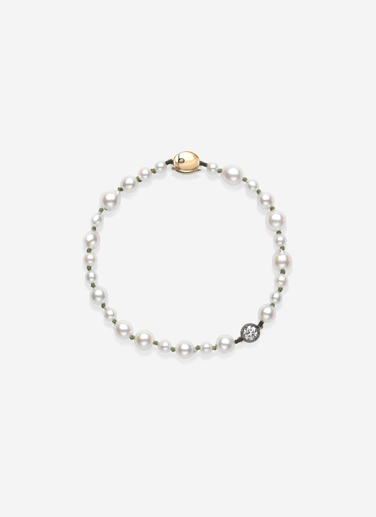 Beaches Pearl & 0.40ct Diamond Bracelet