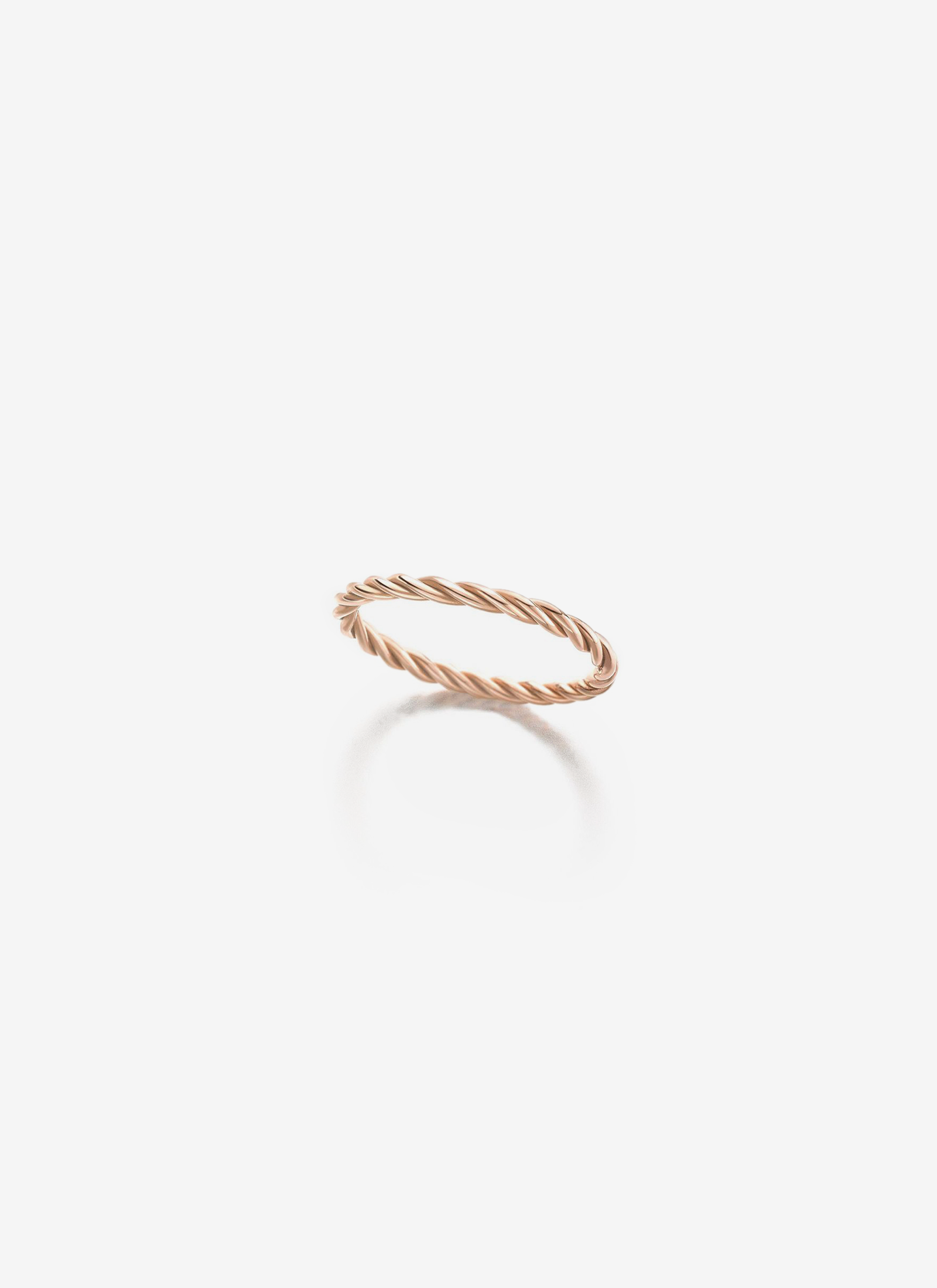 Rope Ring in Rose Gold