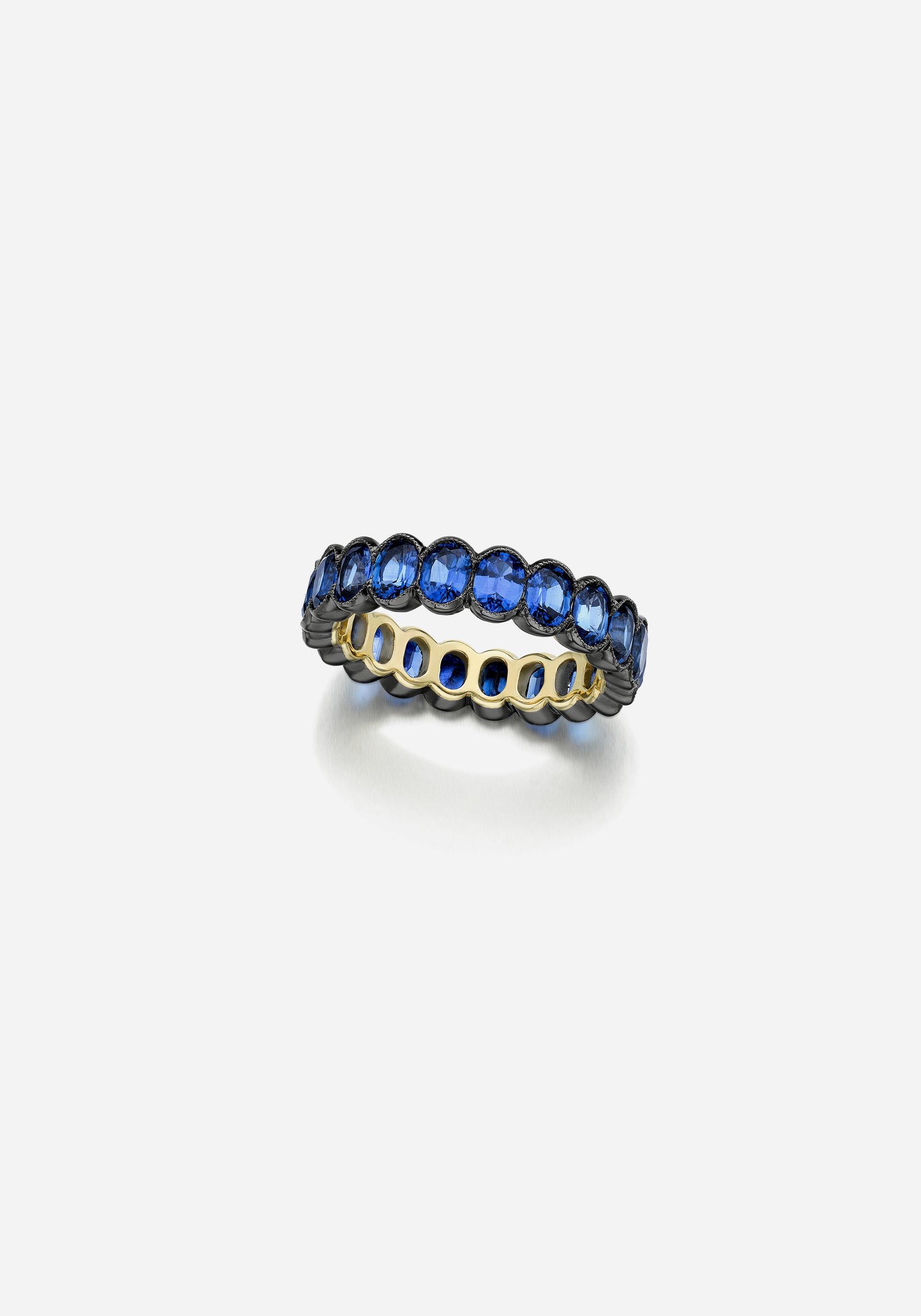 Sapphire Eternity Band - Sapphire Oval 4.95ct