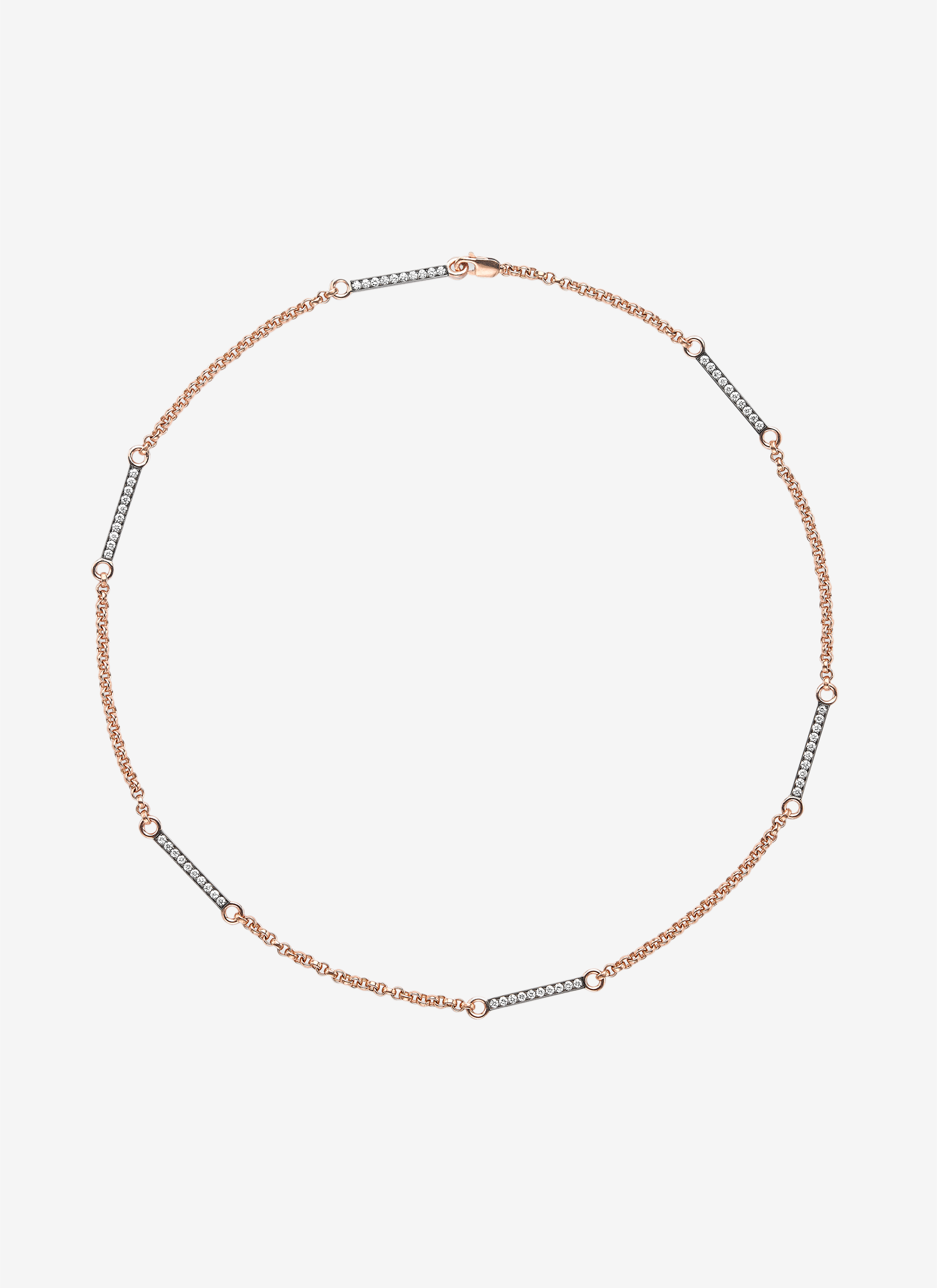 Signature Necklace - 18" Space Bar Belcher Chain