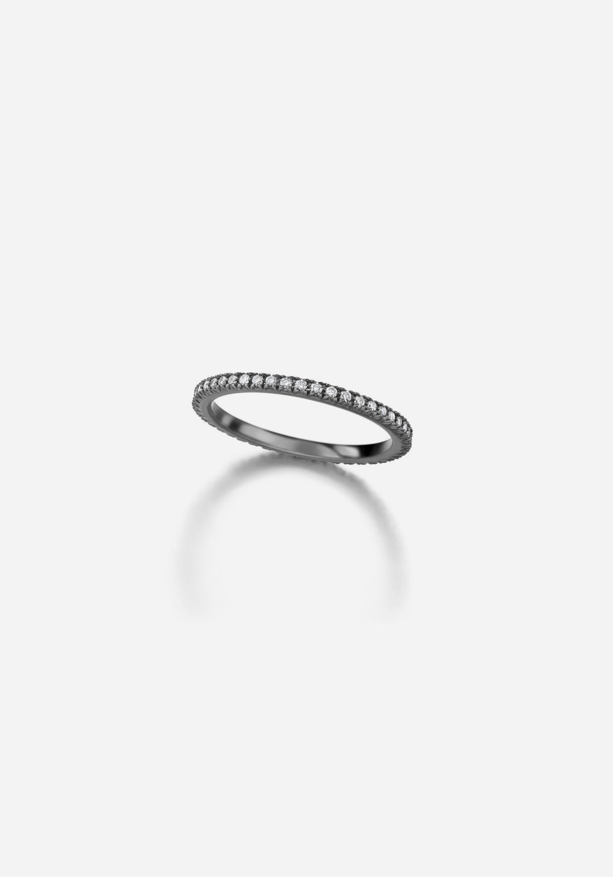 Eternity Band Super Fine - Blackened Gold