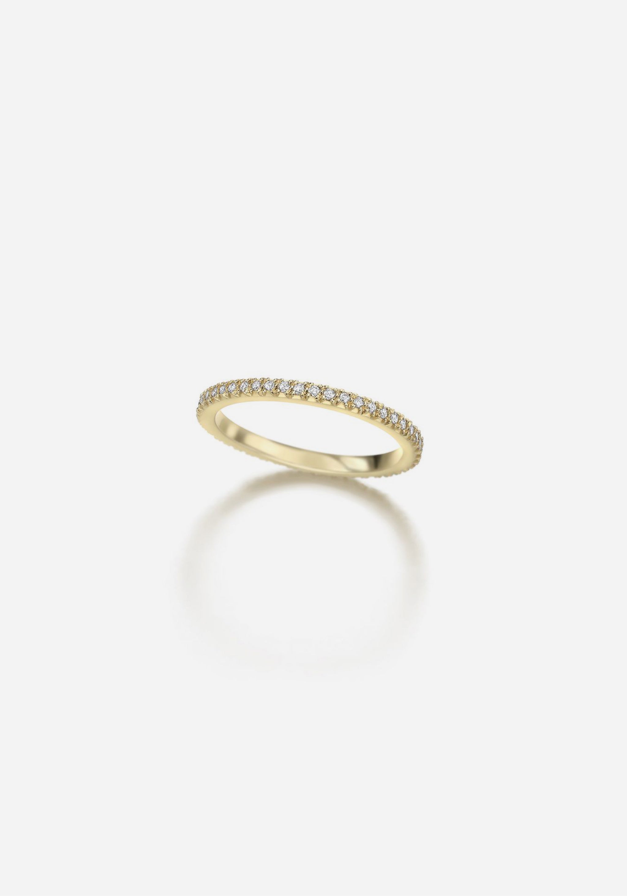 Eternity Band Super Fine - Yellow Gold