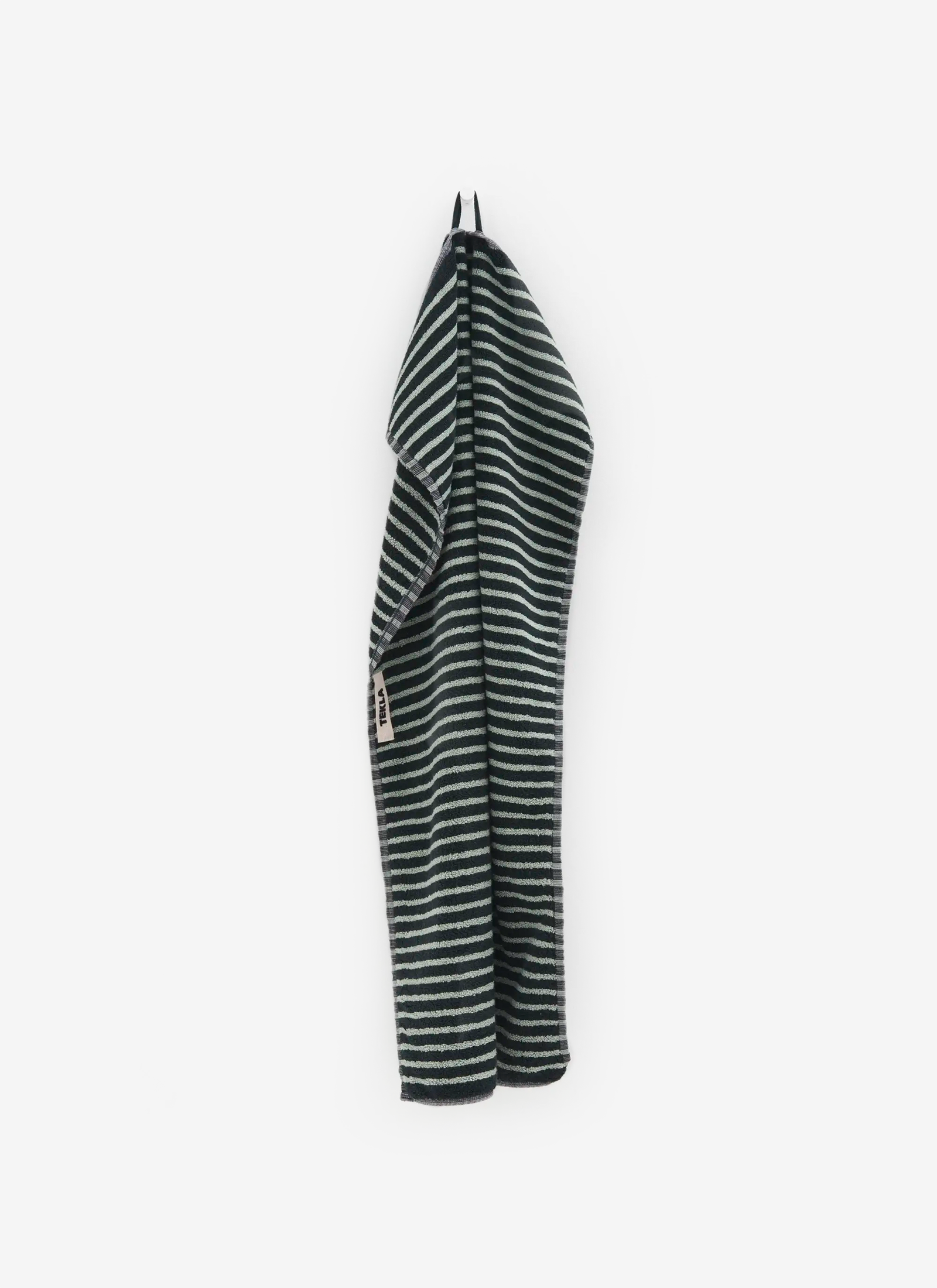 Organic Cotton Towels - Black and Mint