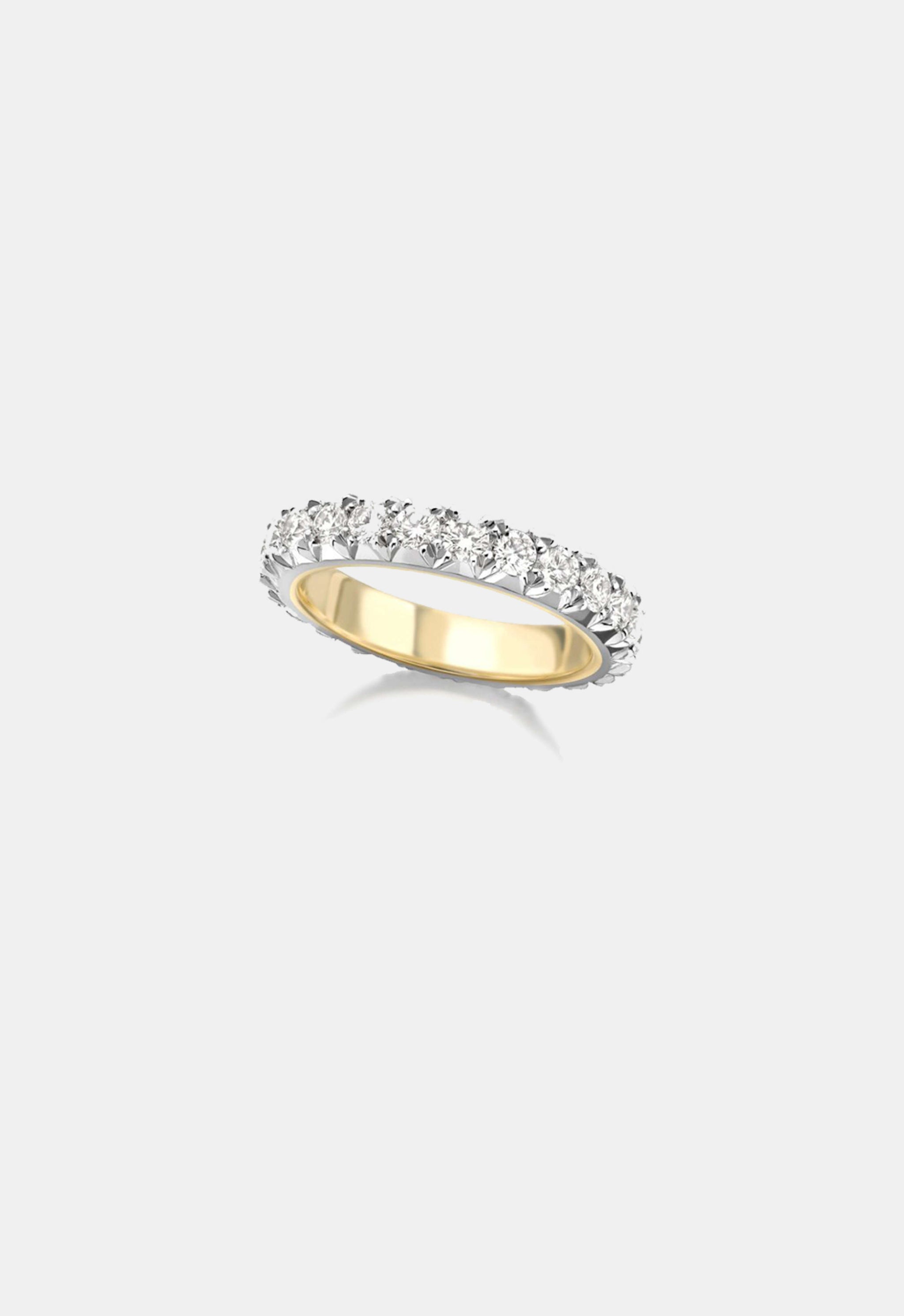 Small Cut-Down White Gold Eternity Band