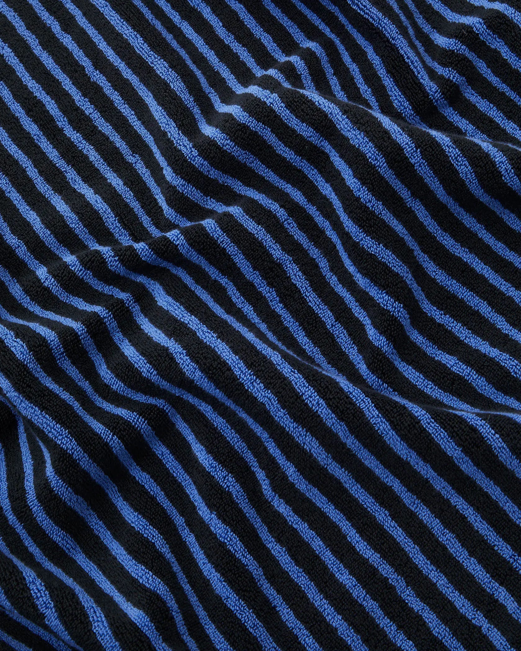 Organic Cotton Towels - Black and Blue