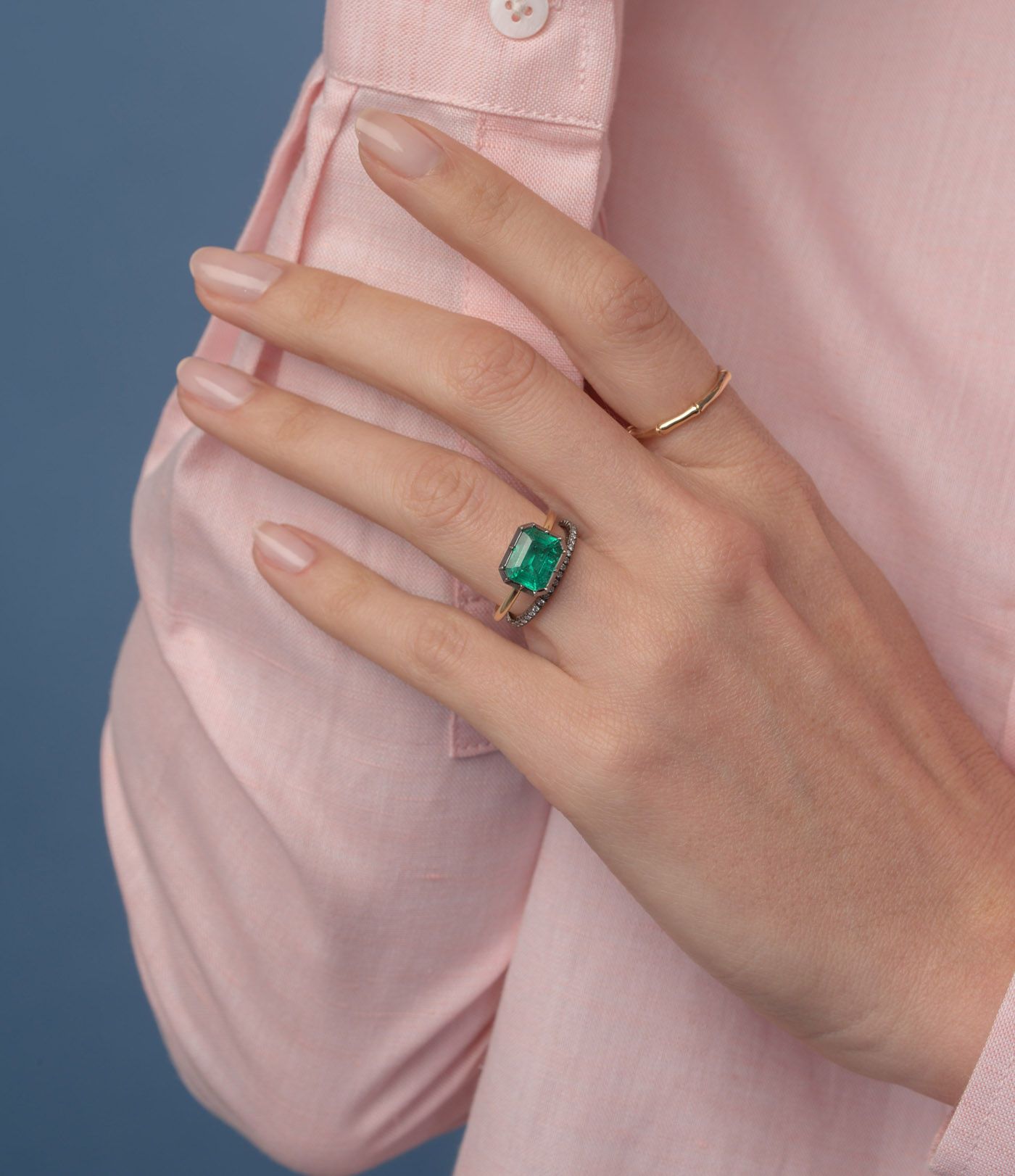 Wide rose gold ring best sale