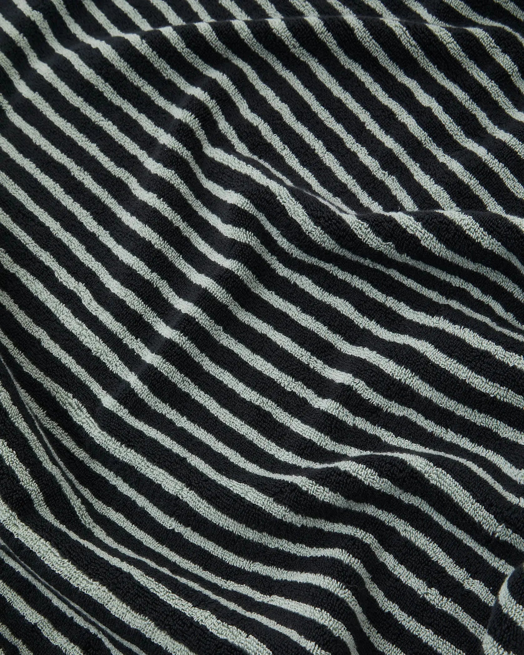 Black and Mint Towels - 4pc Set