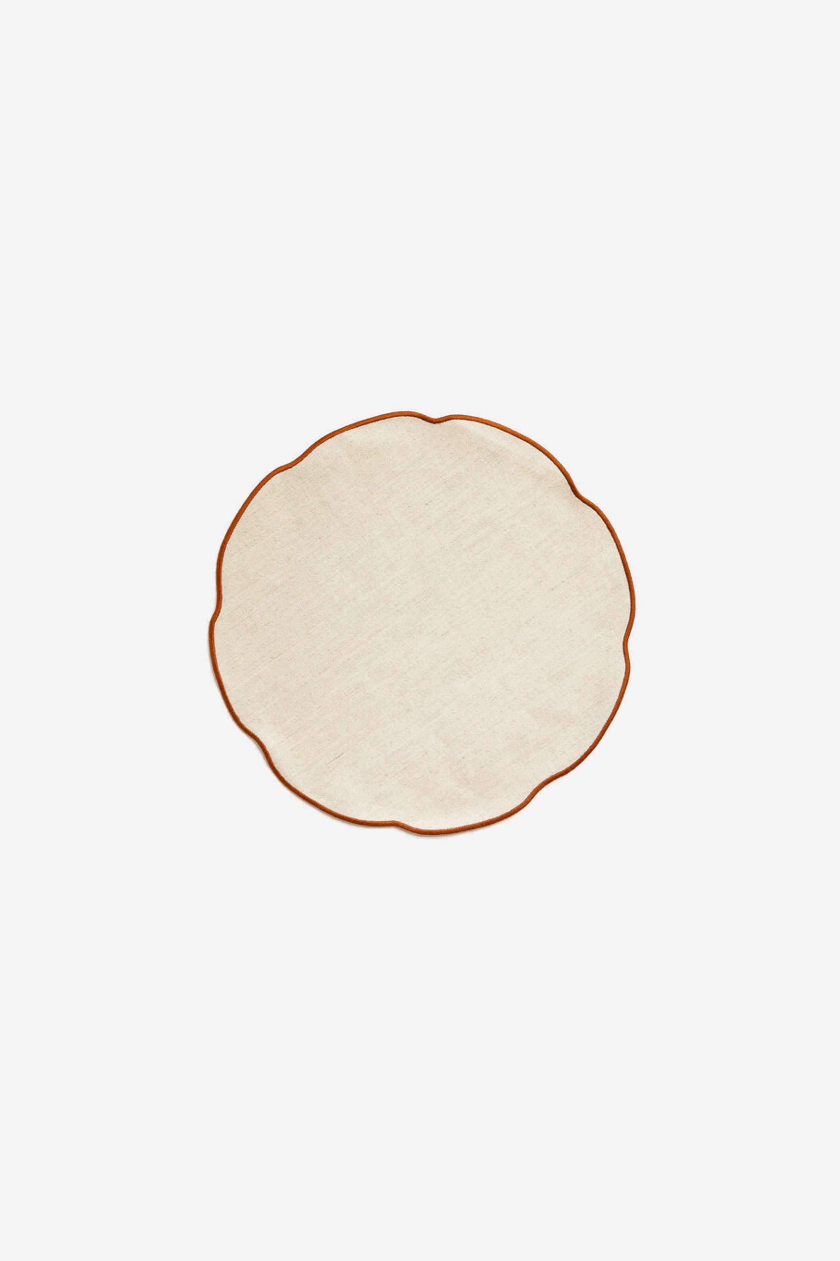 Nura Round Placemat - Pain/Brulee