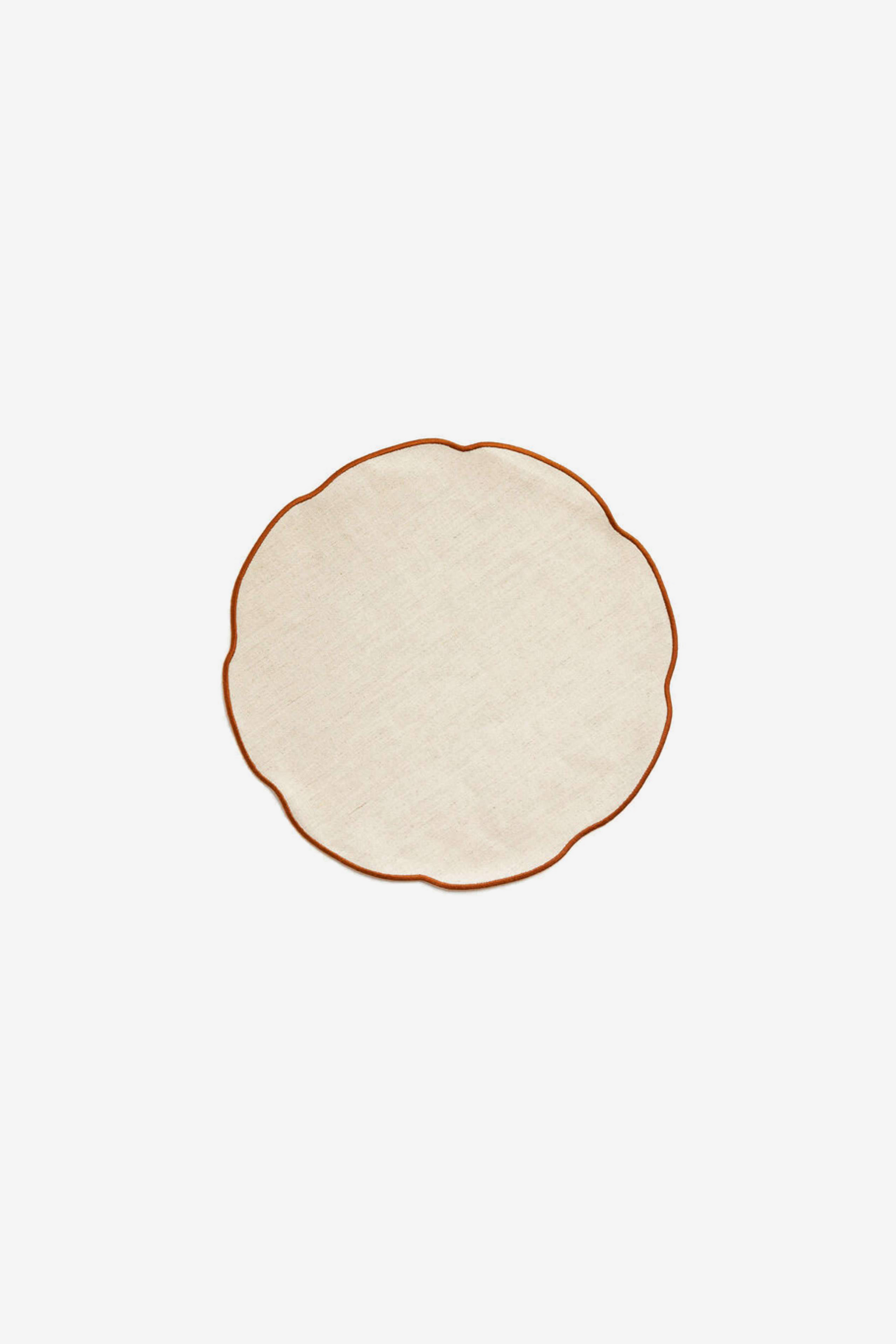 Nura Round Placemat - Pain/Brulee