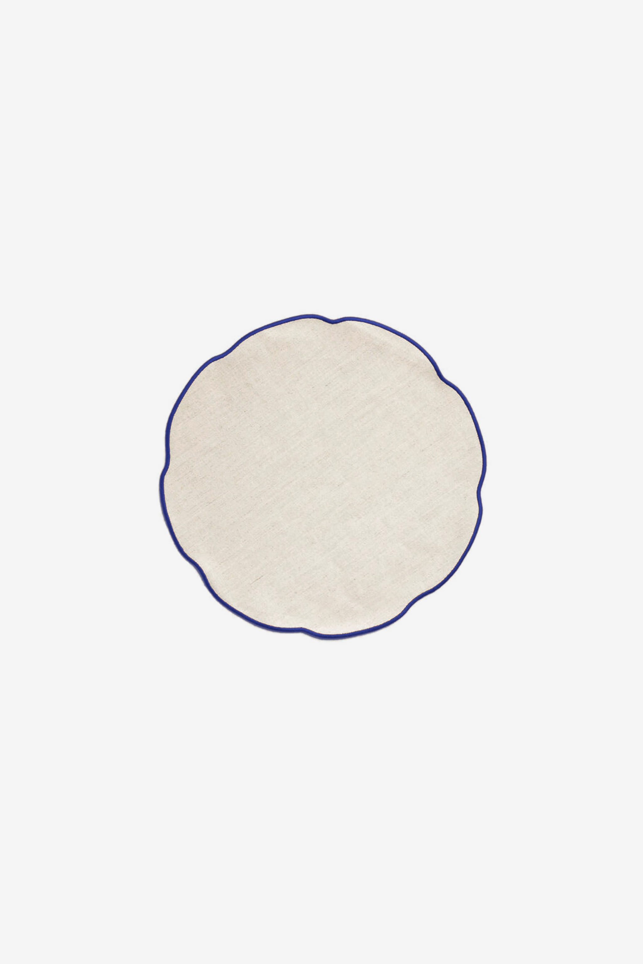 Nura Round Placemat - Pain/Bresse Blue