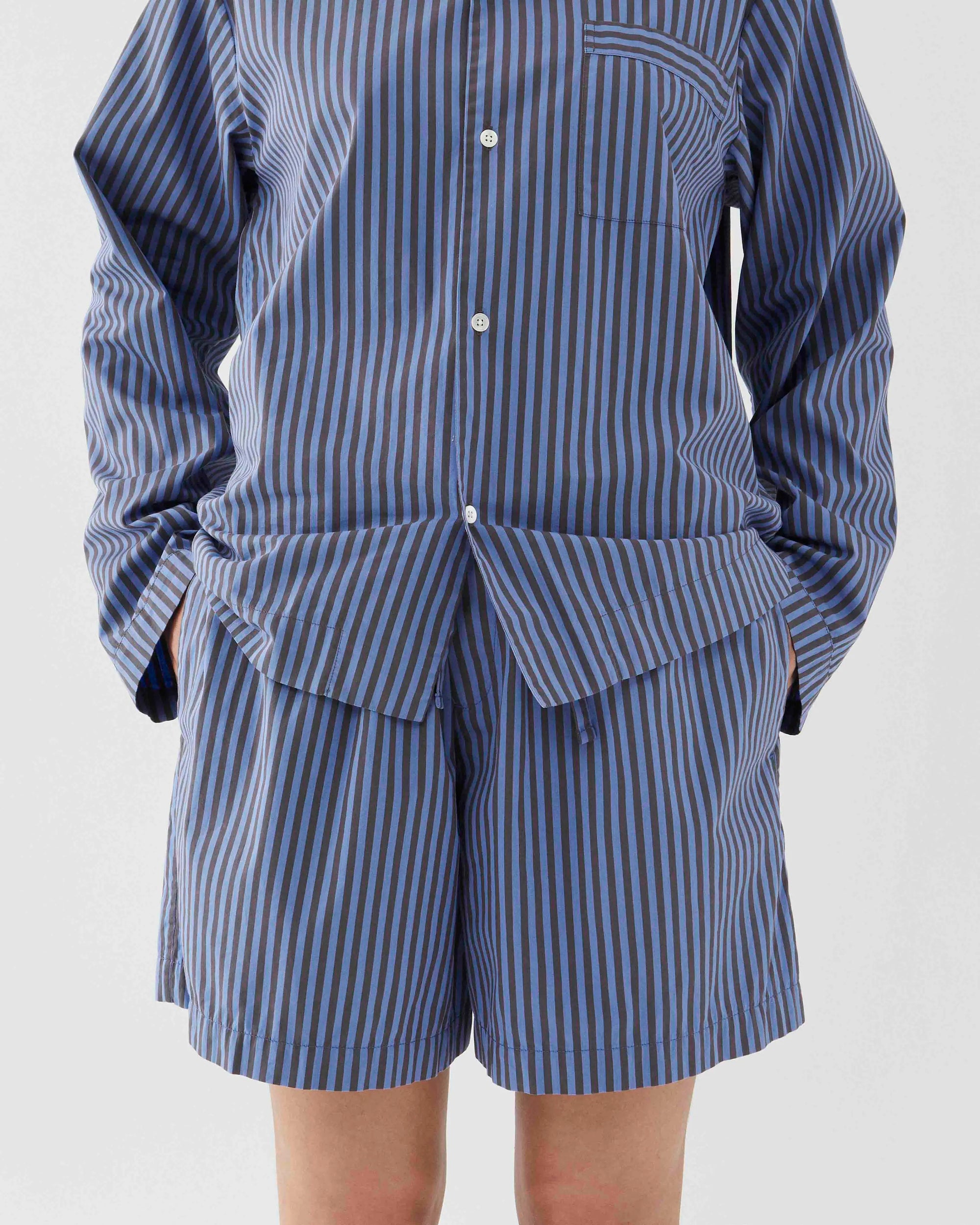 Poplin Sleep Shorts - Verneuil Stripes