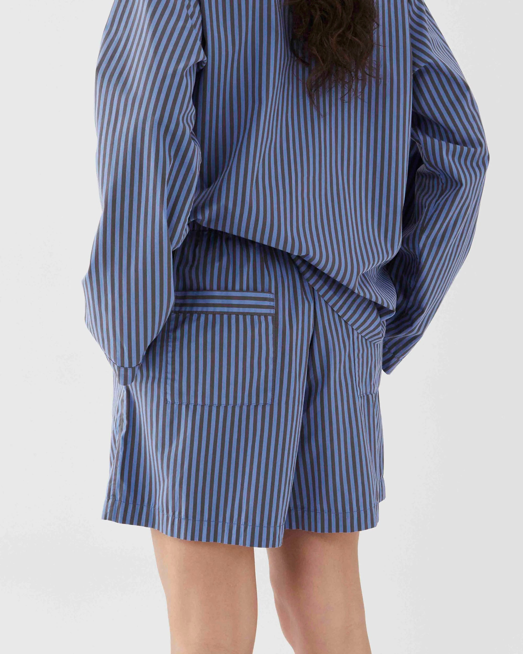 Poplin Sleep Shorts - Verneuil Stripes